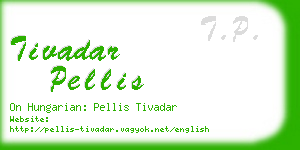 tivadar pellis business card